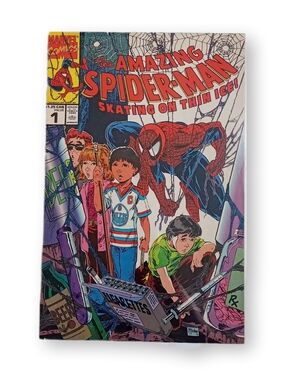 The Amazing Spider-Man Comic Skating On Thin Ice